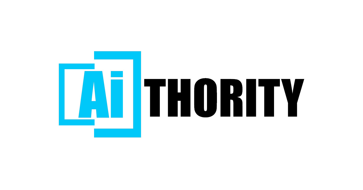 AIThority logo with a white background