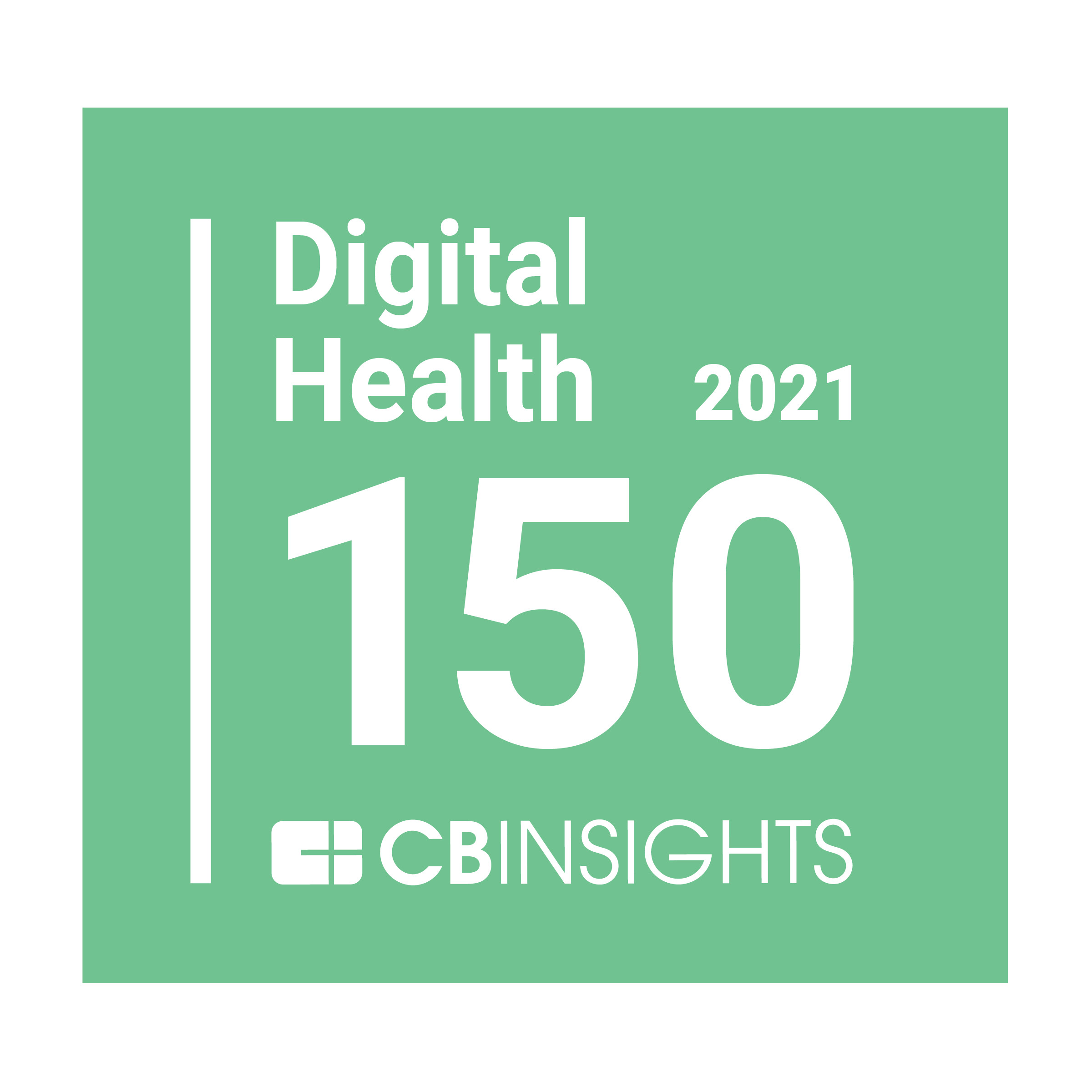 2021 CB Insights digital health list of most innovative digital health startups graphic