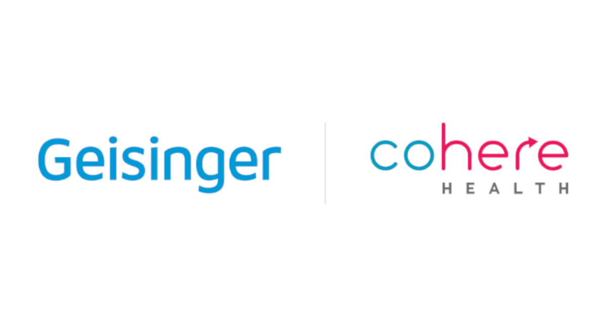Geisinger & Cohere Health logos side by side