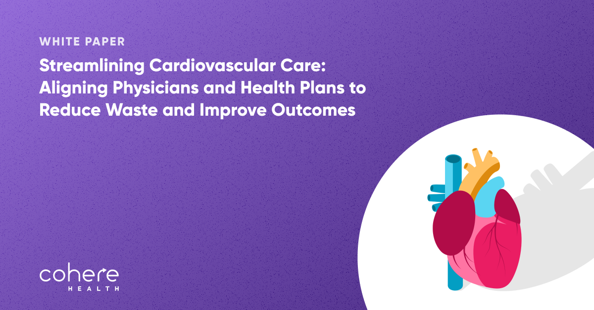 Streamlining cardiovascular care white paper graphic
