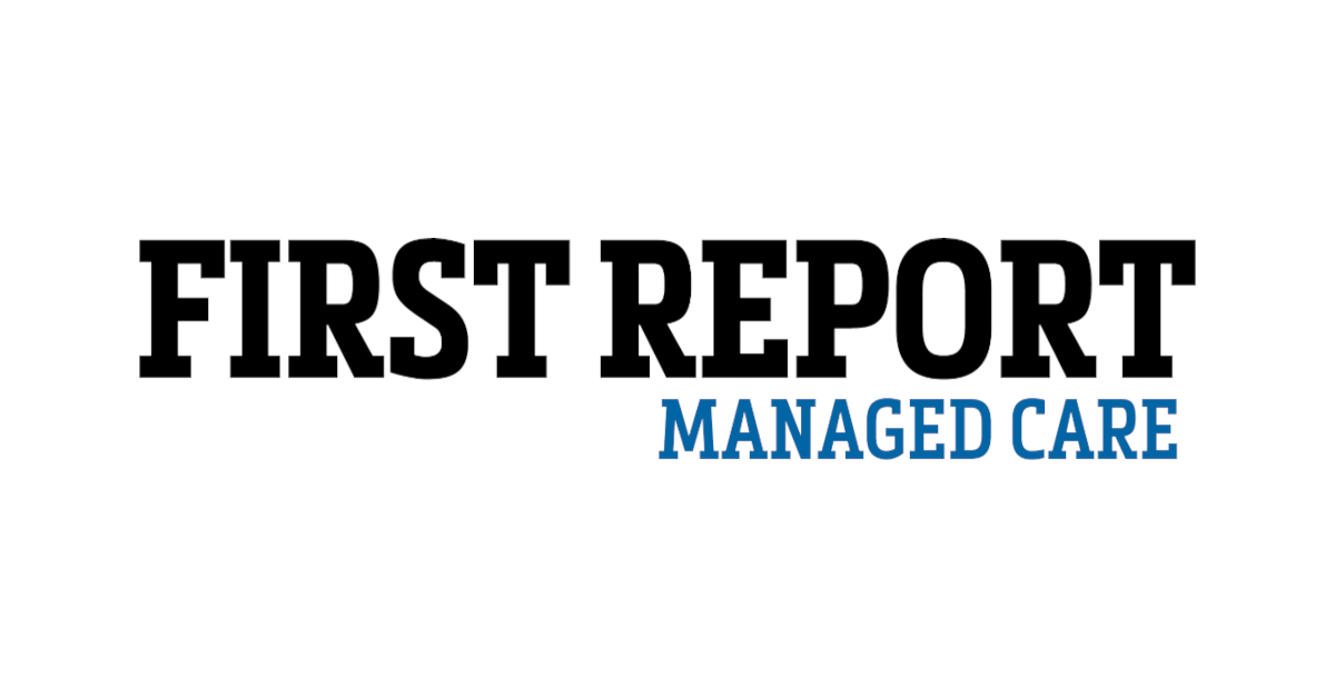 First Report Managed Care logo with a white background
