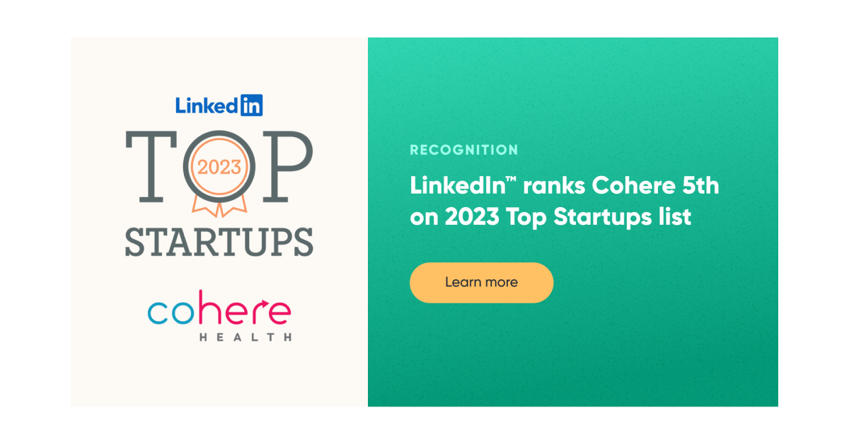 Cohere ranks 5th on the 2023 Top Startups list by LinkedIn