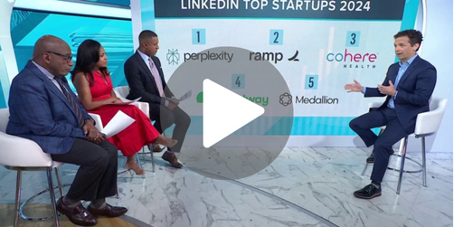 Today Show LinkedIn top startups graphic