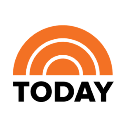 Today Show logo with a white background