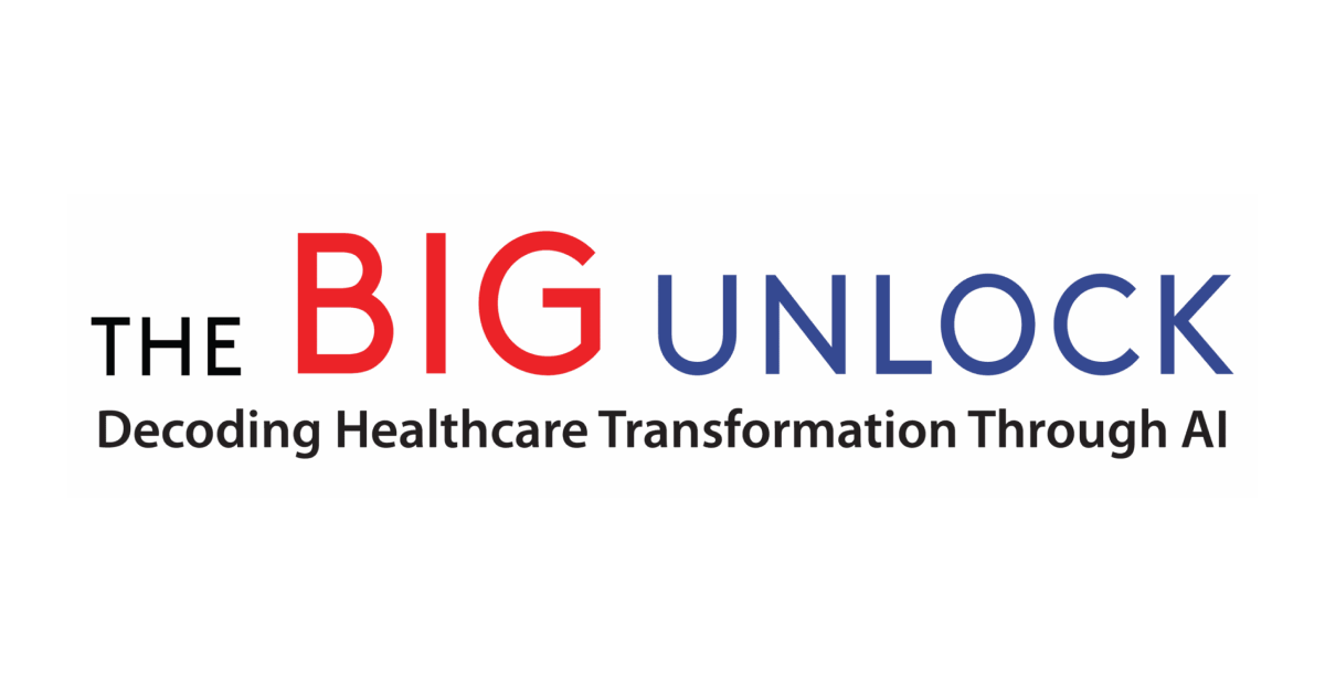 The Big Unlock Podcast logo with a white background
